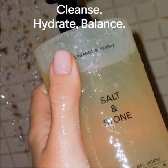 NIB SALT & STONE | Bergamot & Hinoki Body Wash with Niacinamide + Probiotic … - Picture 3 of 8